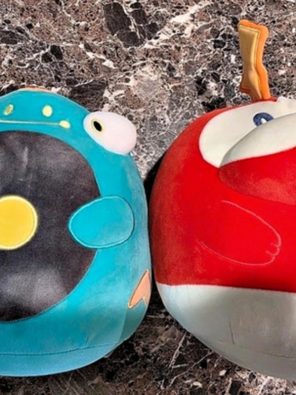 Squishmallows Pokémon Bellibolt & Fuecoco Plush Red & Blue Set